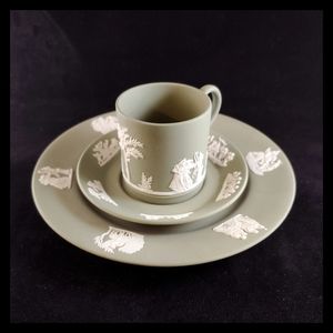 🍵Vtg. Wedgewood Jasperwood Set